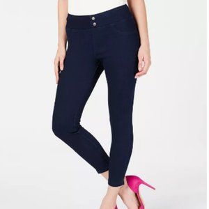 HUE Original Denim Capri Classic Smooth Blackdigo Wash Small 4-6 US New …